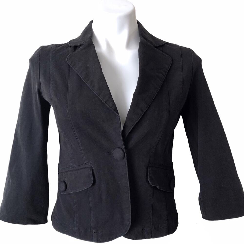 Anthropologie Tulle blazer single button closure tailored fit size small medium